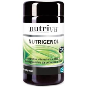Nutriva Nutrigenol - Integratore Antiossidante in 30 Compresse, Privo di Zuccheri e Glutine, Adatto a Vegetariani e Vegani