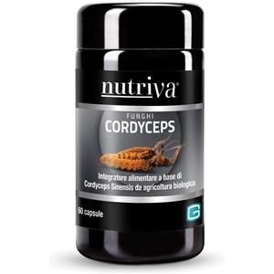 Nutriva Cordyceps 60 Capsule - Supporto Naturale per Difese Immunitarie e Vie Respiratorie