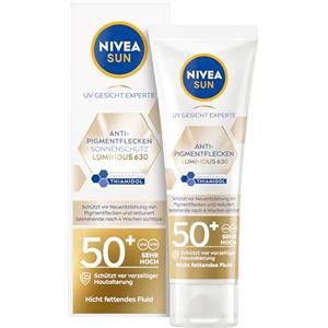 Beiersdorf NIVEA SUN UV Face Experte Antipigmento, protezione solare SPF 50+, crema solare non grassa, fluido con tiamidolo brevettato, cura del viso con ialurone e vitamina E (40 ml)