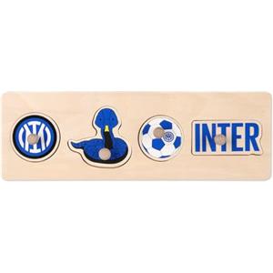 Inter, IM Puzzle in Legno Neonato Bambino, Nerazzurro, OneSize