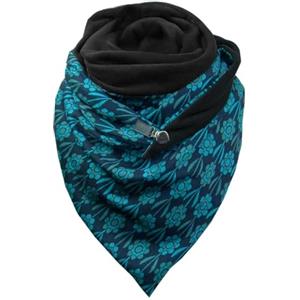 Yuson Girl Sciarpa Donna Inverno Moda Scialle Avvolgere Casuale Pulsante Morbido Sciarpe Punti Cappotto Grandi Tartan Wrap Maglia Scialle Inverno Donna Poncho(Verde)