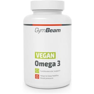 GymBeam Omega 3 Vegan 90 Capsule, Olio di Alghe 1250 mg, EPA 166 mg, DHA 334 mg, Oli Benefici per Cuore, Cervello e Vista, Composizione Vegetale Pura, Adatto ai Vegani
