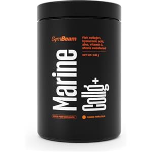 GymBeam Collagene Marino con Acido Ialuronico, Nutrizione per le Articolazioni e Cura della Bellezza, Ricco di Vitamina C e Zinco, Sapore Dolce grazie alla Stevia (Mango Maracuja)
