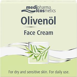 Medipharmacosmetics Medipharma Cosmetics Olivenol Face Cream - Crema Viso Antirughe Idratante e Nutriente 50 ml - Trattamento con Olio d'Oliva, Olio Di Mandorle e Olio di Avocado per Pelle Secca (Donna e Uomo)