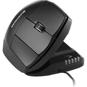 Contour Mouse verticale ergonomico Unimouse Angolo regolabile da 35° a 70°, appoggio per il pollice personalizzabile, con cavo, 6 pulsanti programmabili, ideale per il comfort durante tutto il giorno