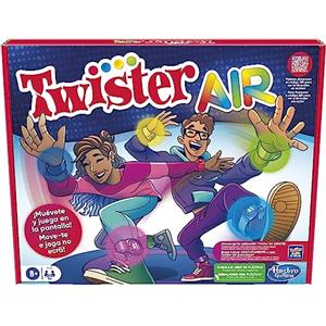 Hasbro Gaming Gioco Twister Air - Gioco Twister Air con App RA - Connettiti con Dispositivi Intelligenti - Giochi di Festa Attivi - età: A Partire da 8 Anni