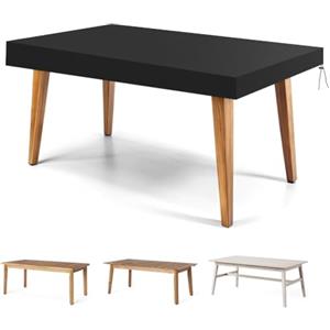 OFFCUP Copertura Tavolo Esterno Impermeabile 210D Oxford Copertura per Tavolo Rettangolare da Giardino Anti-UV Antivento Telo Copritavolo Copri per Tavolo Giardino, 150 x 90 x 15 cm