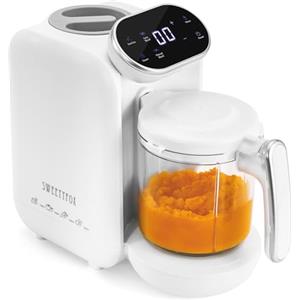 Sweety Fox - Cuocipappa per Bambini - 7 Funzioni - Vapore, Mixer, Impulso, Pulizia Automatica, Sterilizza, Riscalda, Scongela - Omogeneizzatore per Neonati