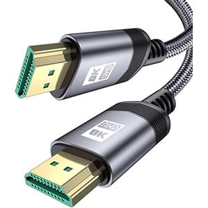 MAXGROUP Cavo HDMI 8K 4M, HDMI 2.1 su HDMI Cavo 8K @120Hz Alta Velocità Supporta audio 3D/Ritorno Video UHD 2160p Compatibile con Roku,Video 4K,Blu ray, PS5/PS4,Xbox/Fire TV