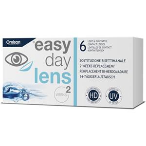 Easy Day Lens, 6 Lenti A Contatto bisettimanali per la correzione della miopia -1.75