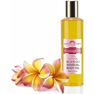 bleu & marine Bretania Olio Massaggio Fiori di Monoi, Esperienza SPA a Casa, Idratazione e Rassodamento, Relax e Benessere, Adatto a Tutti i Tipi di Pelle e Massaggi 200 ml