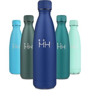 KollyKolla Bottiglia Termica 500ml, A Prova di Perdite, Borraccia Acciaio Inox Doppia Parete, Senza BPA, Borraccia Termica Riutilizzabile per Bambini, Ufficio, Scuola, Outdoor, Escursioni, Viaggi, Palestra