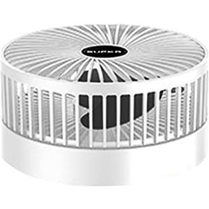Keptfeet Ventilatore da Comodino USB Ricaricabile | Ventilatore da Tavolo Elettrico telescopico, Regolabile in Altezza, Pieghevole e Portatile per Viaggi/Trasporto - Ventilatore da Tavolo Silenzioso