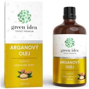 Green idea - Olio di argan puro - spremuto a freddo - viso, corpo, capelli, barba, unghie - Vegan and Cruelty Free - Argan Oil - Bottiglia di vetro da 100 ml