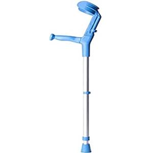 Queralto BCR, Stampella Ortopedica, Bastone Canadese, Doppia Regolazione, 1 UNITÀ, Blu