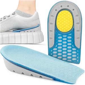 SULPO Talloniera In Gel Solette Rialzate Uomo Donna, Plantare Per Tallonite E Talloniera Per Spina Calcaneare, Cuscinetti Per Scarpe Per Discreta Correzione Altezza- 2 cm, 1 paio