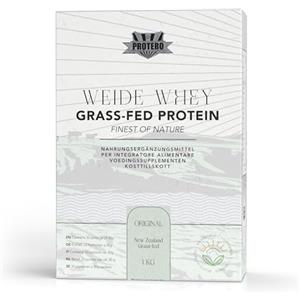 Protero Weide Whey Protein | polvere proteica 100% naturale del siero di latte di pascolo | proteine pure 1kg