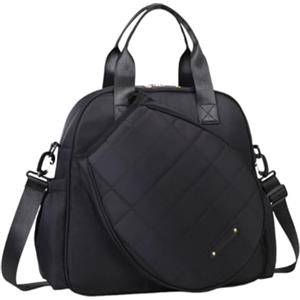 Hellery Borsa da Tennis da Palestra a Spalla per Racchette da Squash Borsone Sportivo in Tessuto Oxford con Spazio Ampio Adatta per Uomini E Donne per, Nero