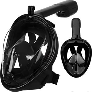 Retoo Maschera subacquea, L XL, maschera da snorkeling, maschera completa, maschera subacquea per adulti e bambini, giocattolo acquatico, maschera integrale 180 per campo visivo