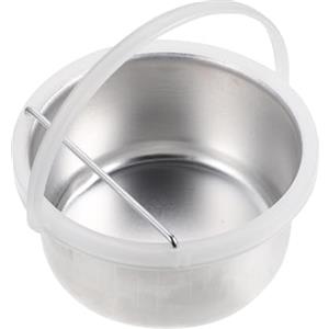 harayaa Ciotola per sciogliere la cera Scaldacera per sostituzione barattolo interno in alluminio 400 Portatile con manico per vaso per cera per macchina