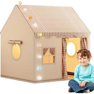 Generico Tendas Casetta Per Ragazzi E Ragazze, 120x105x128cm Grande Giocattolo Casa Da Interno, Facile Da Installare, Chiacchierare E Creare Giochi, Ideale Per Epifania, Feste E Camera Dei Bambini