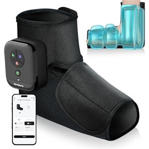 Comfytemp Wireless Massaggiatore Piedi Circolazione, Allevia la Fatica, Massaggio Airbag Portatile, Controllo Tramite App Fai Da Te, Funzione Riscaldante, Adatto per Caviglie e Piante,Regali per Papà