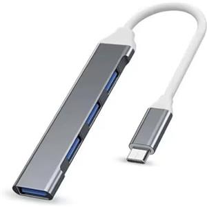 Generico Adattatore USB Tipo C HUB 4 Porte USB 3.0 OTG Multi-Splitter | Hub USB C per Xiaomi, Lenovo, MacBook Air/Pro, PC, Tablet, Accessori Computer