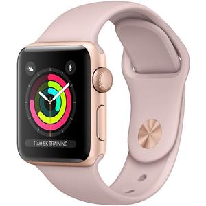 Apple Watch Series 3 (2017) | 38 mm | Alluminio | GPS | oro | Cinturino Sport rosa