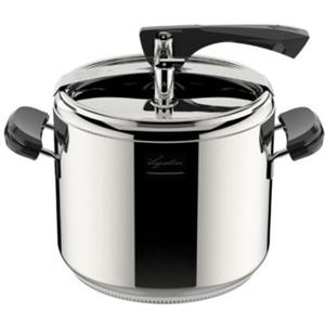 Lagostina Pentola a Pressione La Classica Lagofusion Ø 22 cm, Capacità 5L, Acciaio Inox con Cestello e Ricettario