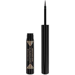 Max Factor Eyeliner Liquido Masterpiece Matte, Formula Vegan, No Transfer e Water Resistant Fino a 12 Ore, Finish Matte, Charcoal, 1.7ml