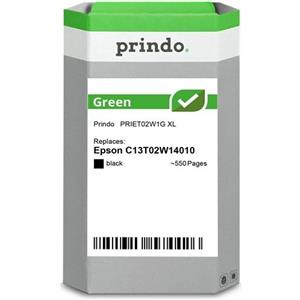 Prindo Cartuccia d'inchiostro Nero PRIET02W1G Green XL - Capacità ~550 pagine, Compatibile con Epson 502XL