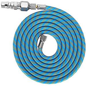 Yosoo Health Gear Kit Tubo Aria Aerografo, Tubo Aria Intrecciato, Tubo Aria Pistola a Spruzzo, Kit Adattatore Tubo Aria Aerografo Intrecciato Tubo Aria per Compressore D'aria Pistola a Spruzzo