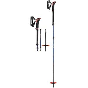 LEKI Sherpa FX Carbon - Bastoncini da Sci Midnight Blu Scuro-Rosso, 110-130 cm