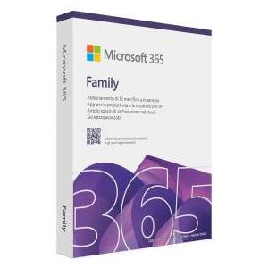 Microsoft 365 Family - Abbonamento Annuale per 6 Utenti con 6 TB di Cloud e App Innovative