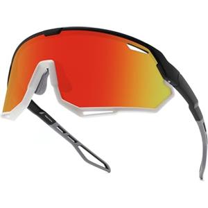SINSPORT eyewear Occhiali da Ciclismo per Uomo Donna, Occhiali da Sole Sportivi Occhiali MTB per Bici Running Baseball Correre Anti-UV400