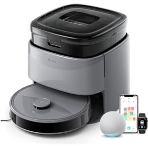 LEFANT Robot aspirapolvere M3 Max con funzione di pulizia 15000 Pa, mappatura di navigazione LiDAR, durata 210 minuti, controllo vocale intelligente, ideale per peli di animali/capelli/polvere/tappeti