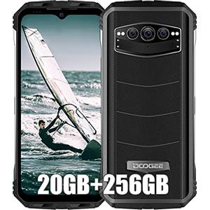DOOGEE S100 4G Rugged Smartphone, 10800mAh Batteria, Helio G99 20GB + 256GB, 6.58'' FHD+, 108MP Triple AI Fotocamera (20MP Visione Notturna)+ 32MP, Android 12 Cellulare Impermeabile, NFC Nero