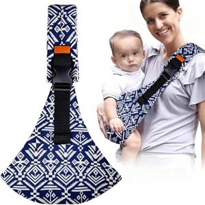 AUEJACKY Fascia Porta Bebe, Marsupio Neonato Regolabile, Baby Carrier Leggero e Traspirante, Carrier Bambini, Fascia Porta Bebe Portatile, Fascia Neonato Ergonomico 6-36 Mesi, Accessori per Neonati (Blu)