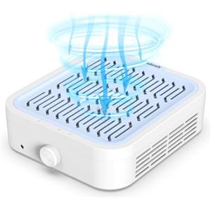 Adonafy Aspiratore Unghie Professionale: 120W Aspirapolvere per Unghie per Principianti - Basso Rumore Collettore di Polveri per Unghie ad Aspirazione Regolabile con Filtro per Salone, Blu