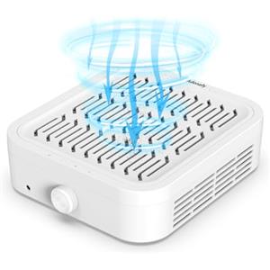 Adonafy Aspiratore Unghie Professionale120W: Aspirapolvere per Unghie per Principianti - Basso Rumore Collettore di Polveri per Unghie ad Aspirazione Regolabile con Filtro per Salone, Bianco