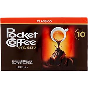 CAIYA Pocket Coffee Espresso Formato Tascabile con 10 Praline di Finissimo Cioccolato e Caffe 100% Arabica 125g