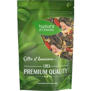 NATURA D'ORIENTE | Oolong Melograno Pesca e Bacche di Goji 100g | Naturale 100% Senza conservanti