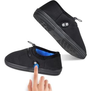 Amiable Pantofole Riscaldate, Pantofole Elettriche con 7,4 V, 3000 mAh, Batteria, Funzione Anti-Touch, 4 Livello Scarpe Riscaldate per mantenere i piedi caldi
