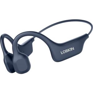 LOBKIN Cuffie Conduzione Ossea, Auricolari Conduzione Ossea Bluetooth Senza Fili, Auricolari Sportive Bluetooth Impermeabili，Cuffie Open Ear Wireless Sport per Ciclismo,Corsa,Fitness