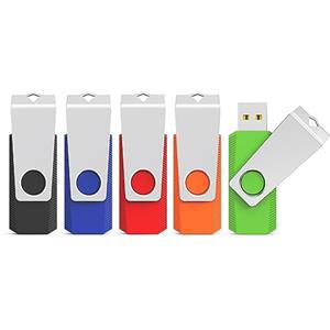 KEXIN Chiavette USB 3.0 32GB5 Pezzi Pendrive 32 GB con Indicatore LED Pennetta USB 32 Giga Unità Flash Memoria per Laptop PC Desktop