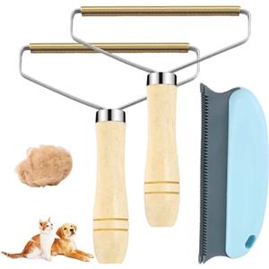 KARELLS 2 Pezzi Levapelucchi Portatile Manuale, Togli Pelucchi, Lint Remover, Rasoio Anti-pilling Portatile, Leva Peli Animali, Togli Pelucchi, per Maglione Tappeto Abbigliamento, Vestiti, Divani, Pet Hair