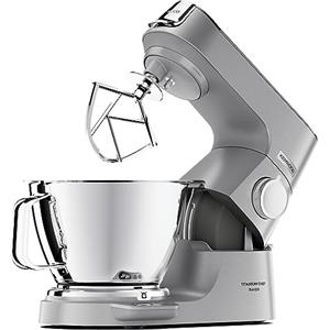 Kenwood KVC85.124SI Titanium Chef Baker con bilancia incorporata 6 kg, Ciotole da 3.5L e 5L, fruste per impastare e accessorio Frullatore