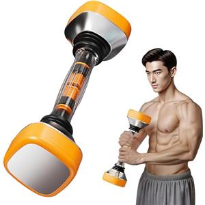 Hzuisst Manubri regolabili, manubri corti con 10-30 kg di resistenza regolabile, manubri vibranti, manubri antiscivolo e antiribaltamento, bilanciere per allenamento di forza per donne e uomini