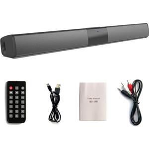 Boddceto BS-28B Altoparlante Portatile Wireless Wireless da Tavolo con Audio Stereo Lungo per Home Theater in Plastica