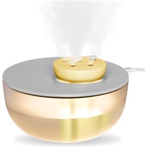 Rainpal Mini umidificatore da 1,2 l, con illuminazione, 20 dB, silenzioso, 6 velocità, regolabile, 300 ml/H, con elemento filtrante (grigio)